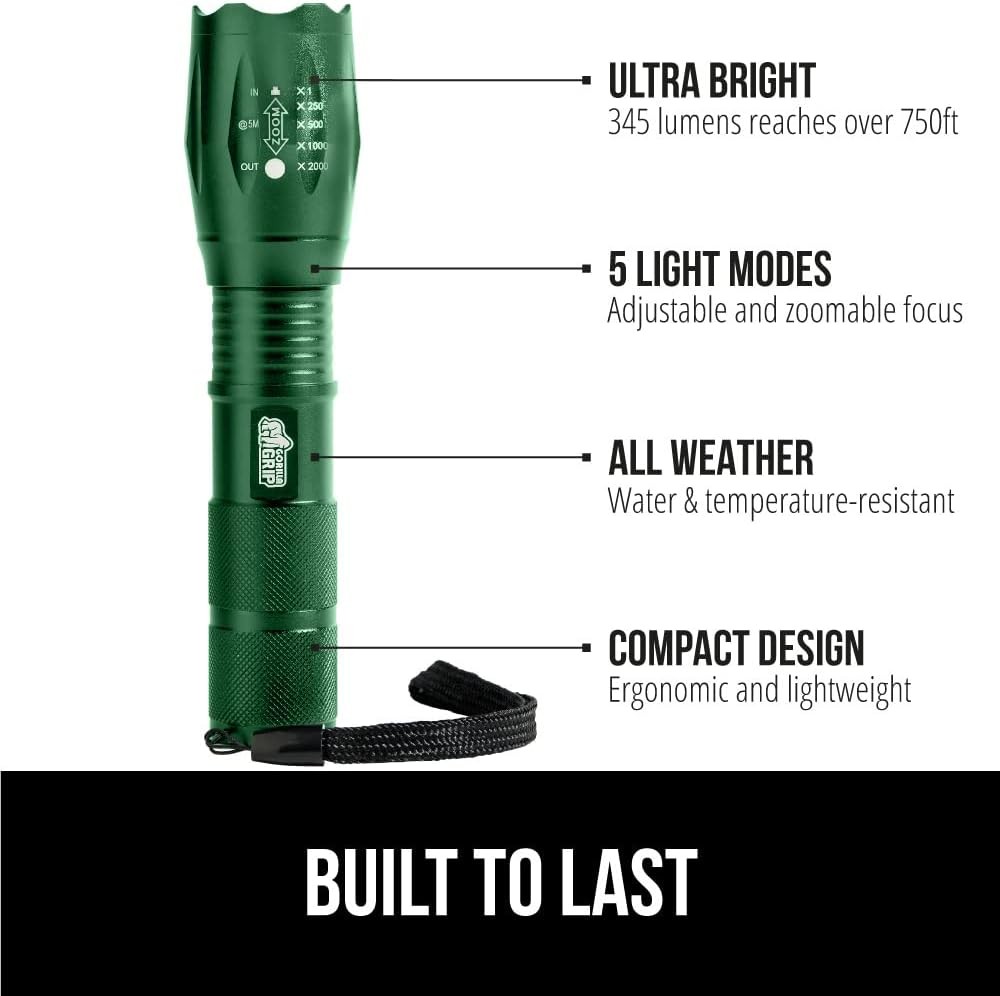 Tactical Flashlight & Luggage Straps Tactical Flashlight Adjustable Mode
