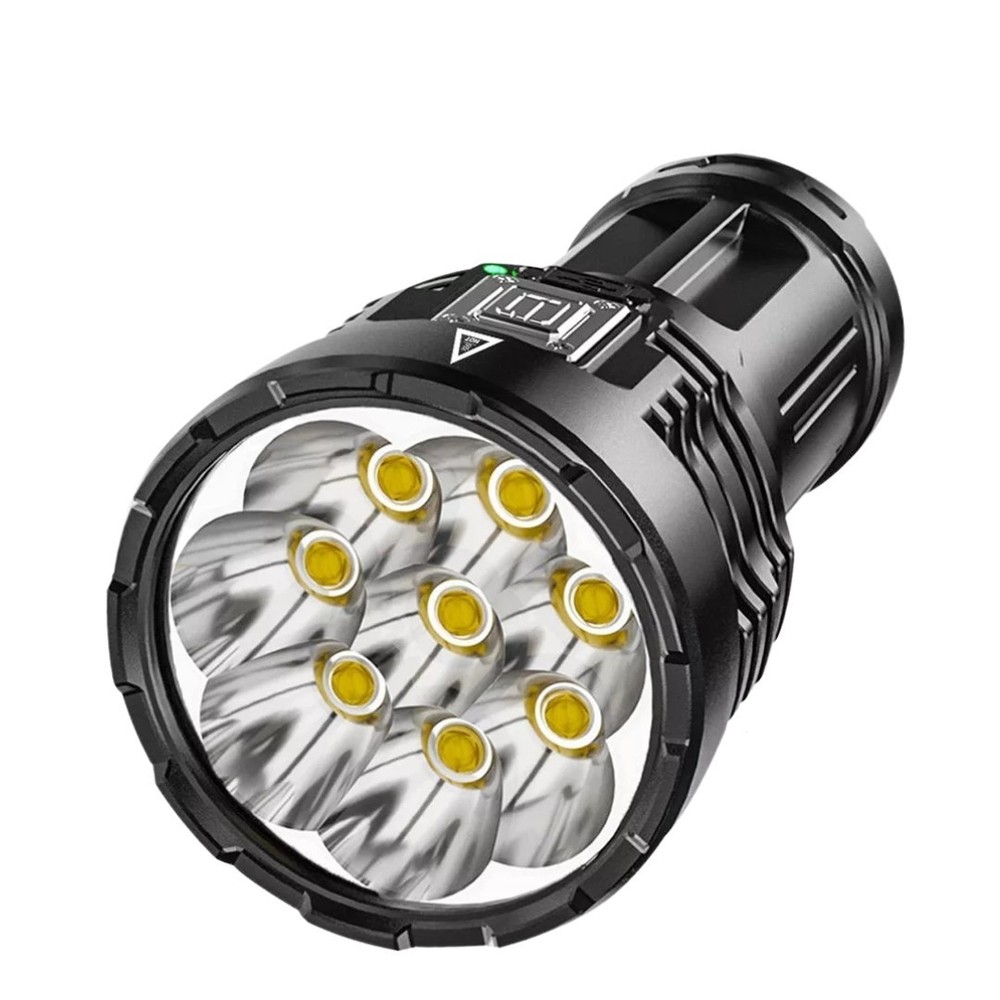 Super Bright 12000000LM Torch 8 LED Flashlight USB Rechargeable Tactical lights
