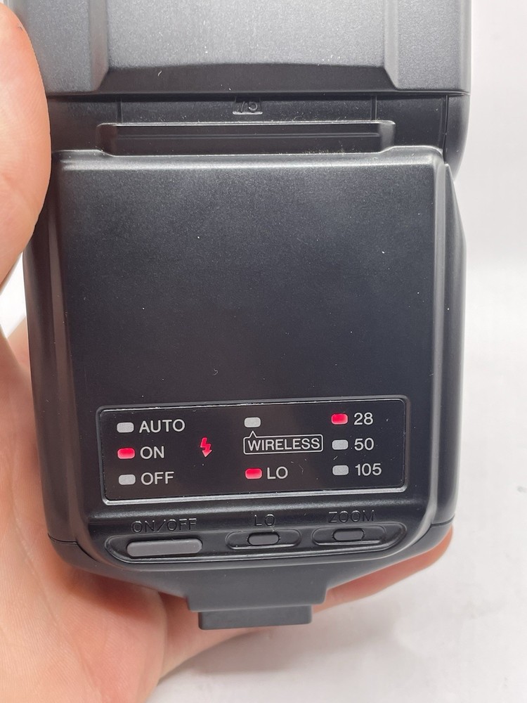 Minolta Program 3500xi Flash Speedlite w/Case TESTED