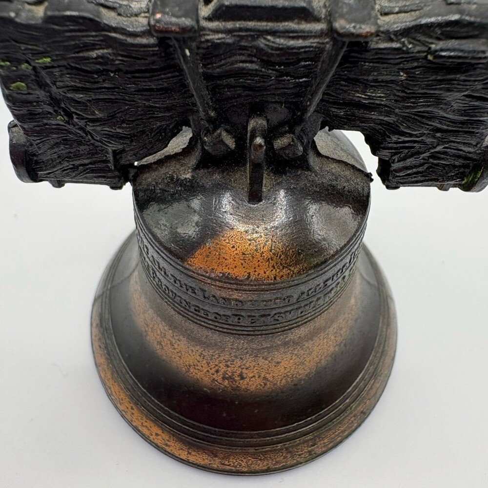 Vintage Bronze Liberty Bell Replica
