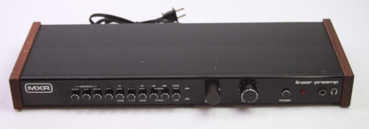 Vintage Wood Grain MXR Linear Preamp Model No 139 Tested
