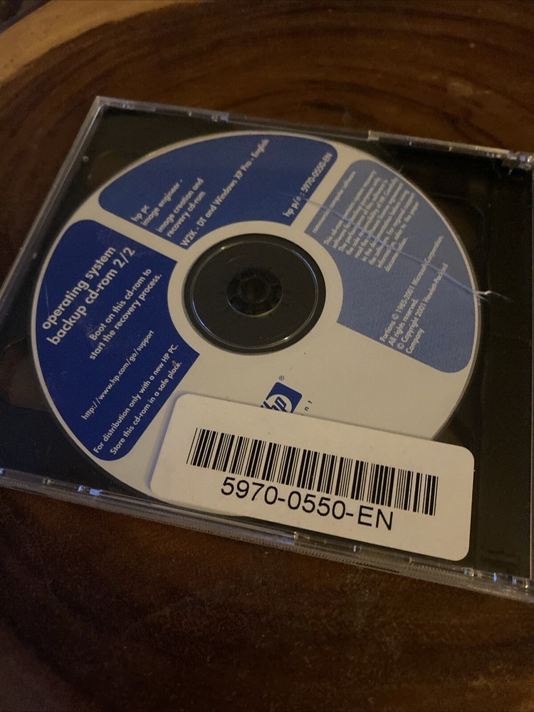 HP Operating System Backup Cd-rom 1/2