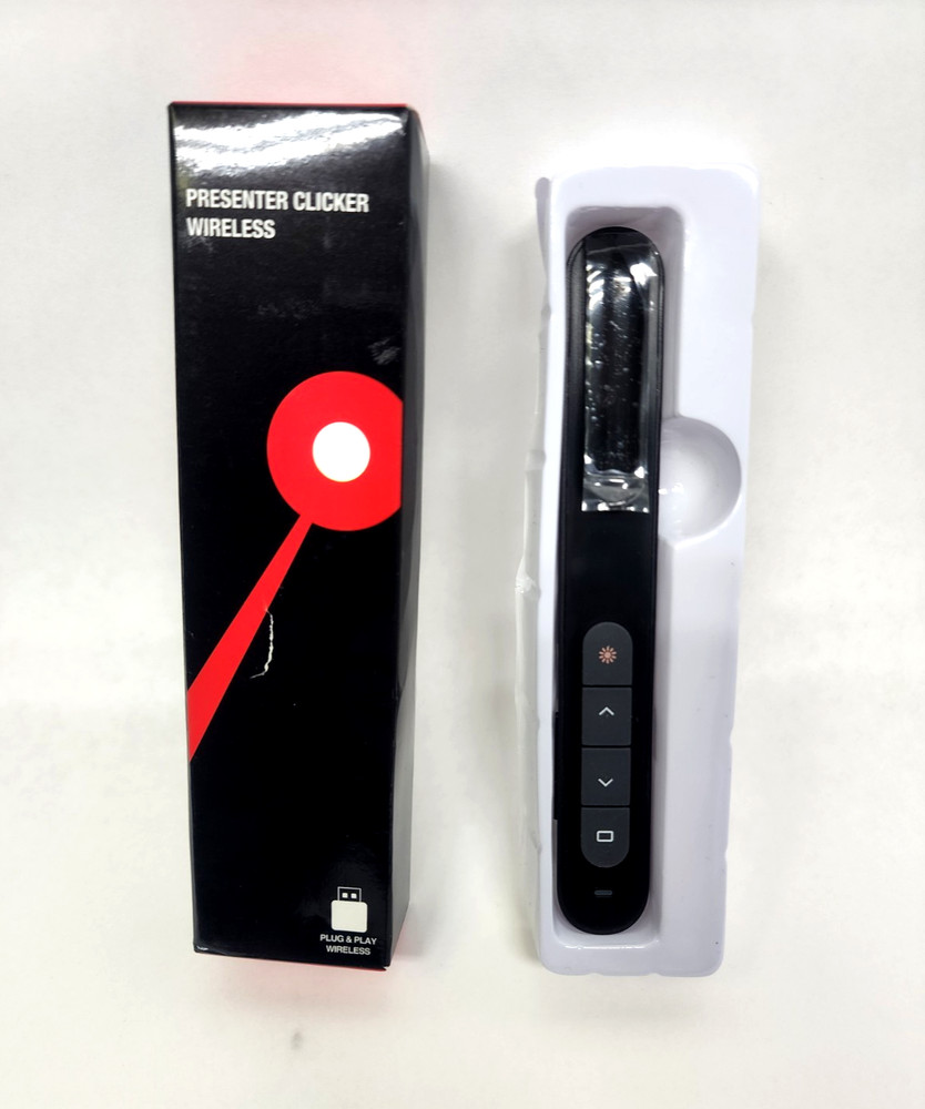 Wireless Presenter Remote Control with Pointer, Slide Advancer, Black X0034Q5ZV7