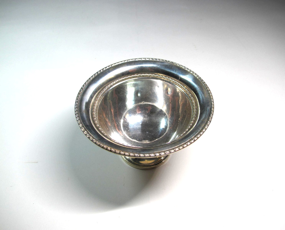Sterling Silver Candy Dish Weighted 5” Diameter