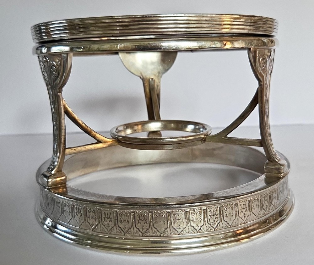 Vtg Warming Stand Reed & Barton, MFD & Plated Pattern #2940 No Flame Container