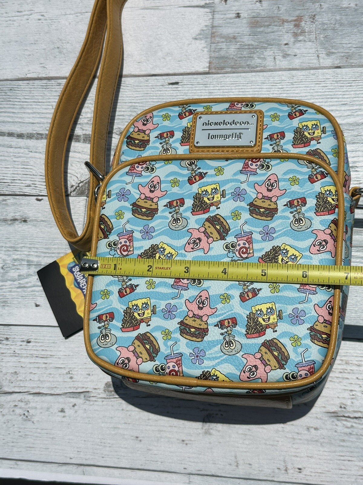 NEW Nickelodeon Loungefly Crossbody Bag Baby Sponge Bob• Patrick• Gary