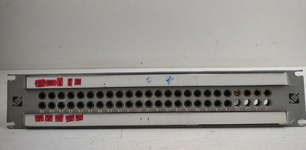 ADC 2RU PPI 2224RS-75N BNC Video Patch Panel Bay