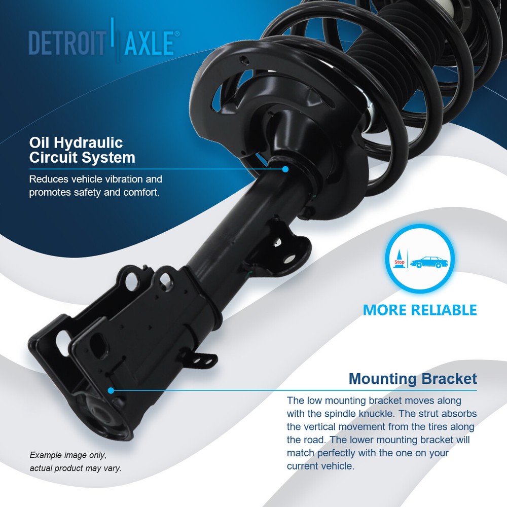 Pair Front Struts w/ Coil Springs Assembly for 2004 - 2008 Chrysler Pacifica