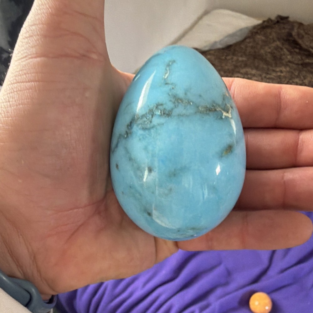 Turquoise Crystal Egg