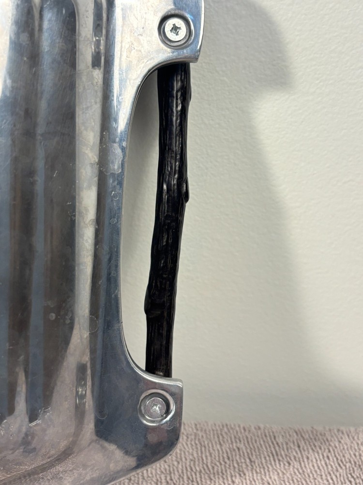 Vintage Lenox Silver Plated Serving Tray w/ Handles Engraved Tree Pattern