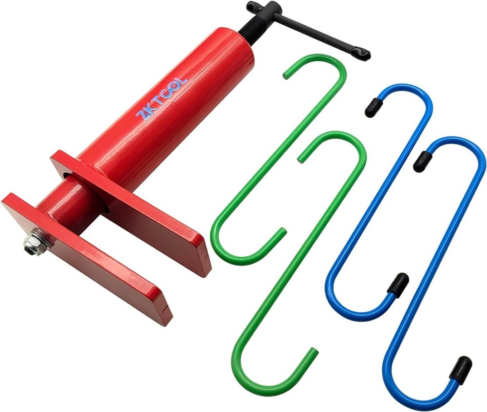 - Multi-Piston Brake Pad Spreader and Compression Tool with 4 Hanger Hooks fo...