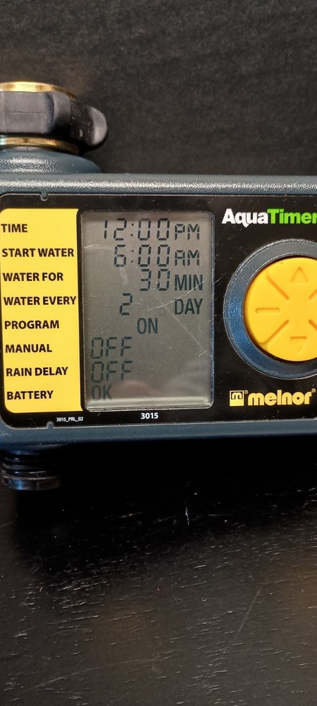 Melnor AquaTimer Model 3015 6 Cycle Electronic Water Timer EUC