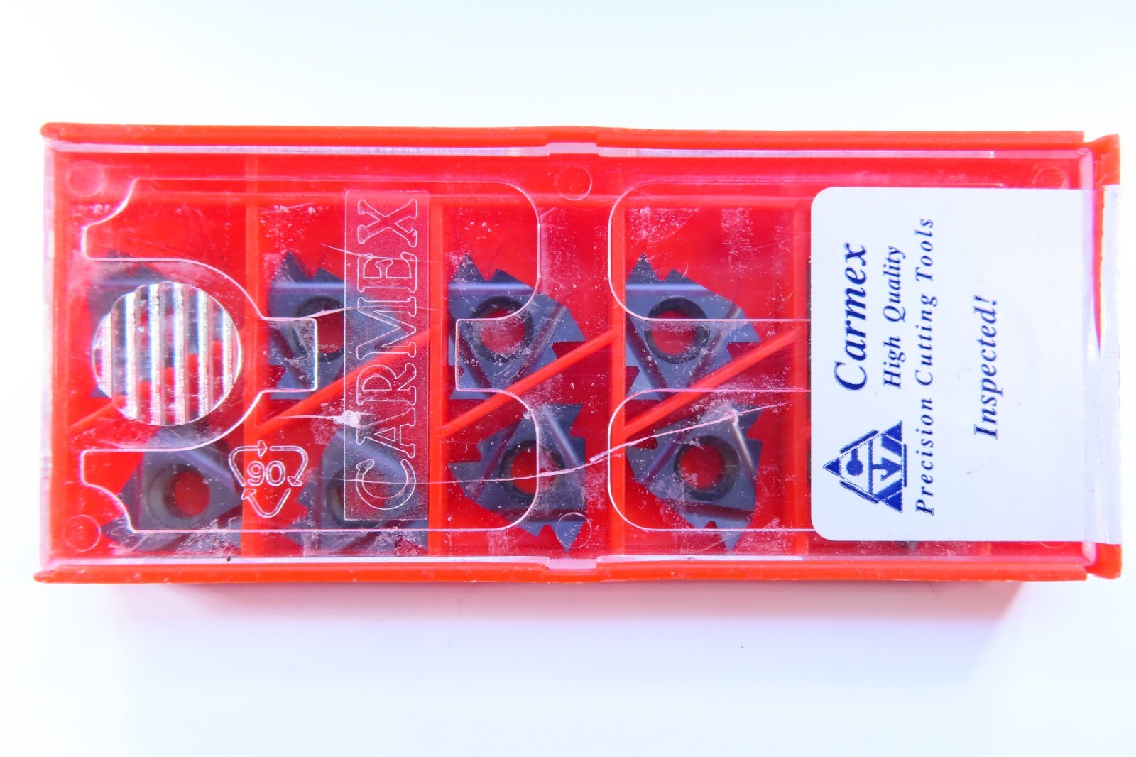 NEW BOX ( 10 PCS ) CARMEX 16 ER 8 NPT BMA LAYDOWN THREADING CARBIDE INSERTS