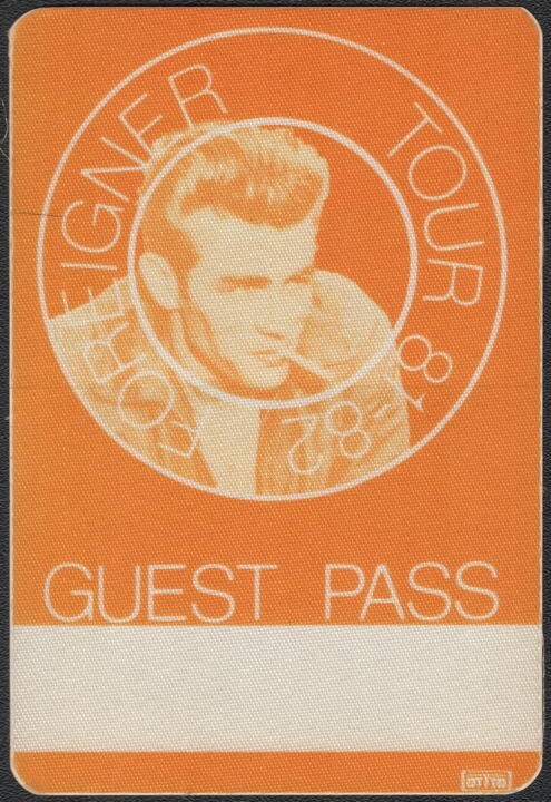 Foreigner Backstage Pass 1981-82
