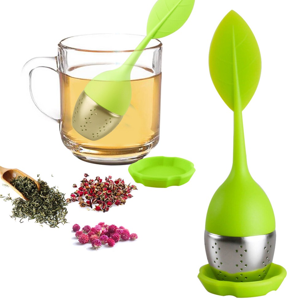 1Pcs Tea Infuser Loose Tea Leaf Strainer Herbal Spice Silicone Filter Diffuser