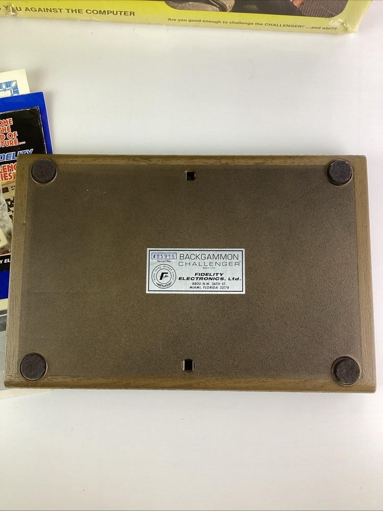 Vintage Backgammon Challenger Electronic Game Complete Working