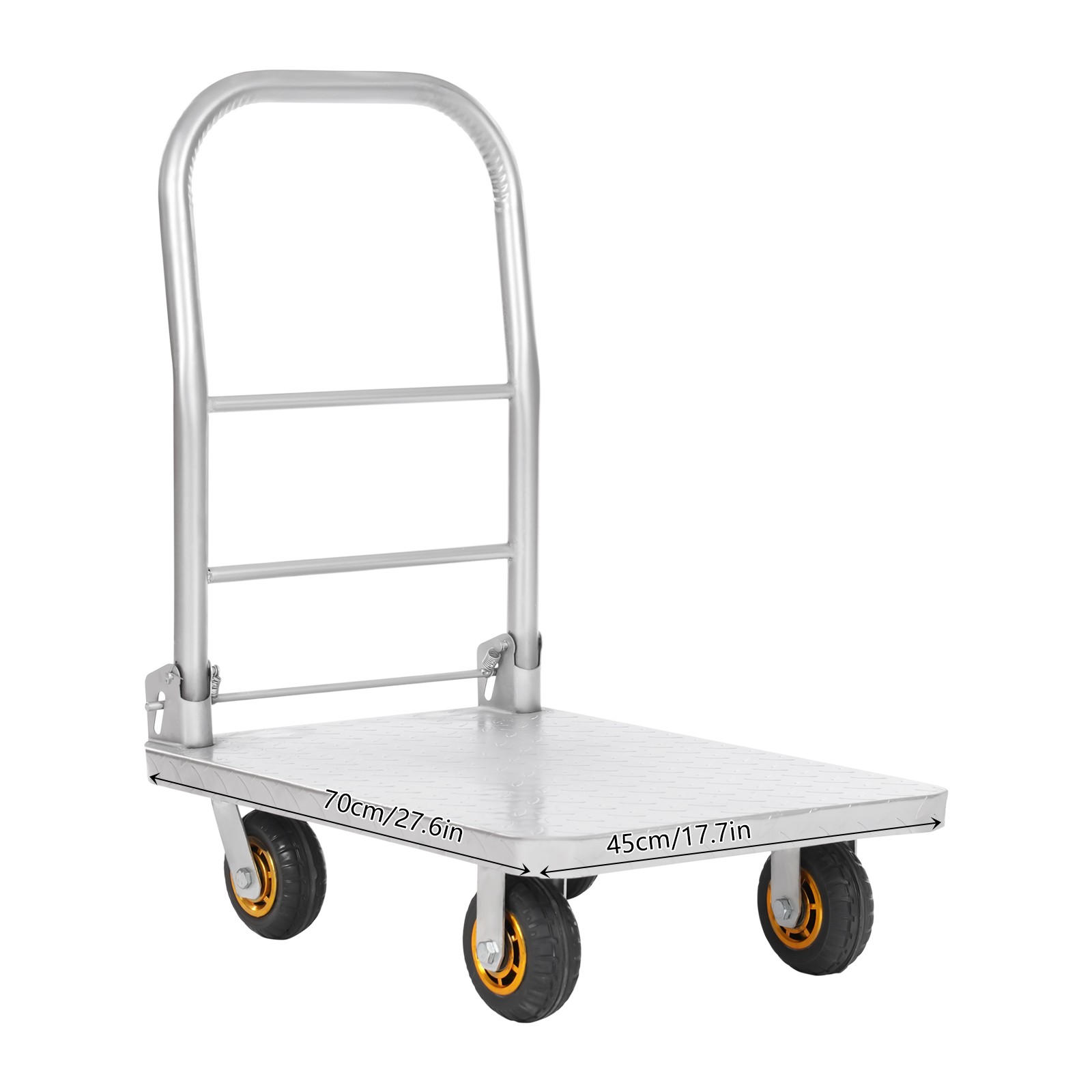 Industrial Flat Dolly Cart 2000Lbs Platform Cart Dolly Heavy Hand Truck Trolley