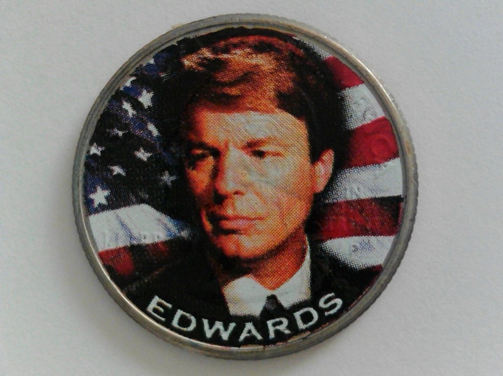 John Edwards Colorized State Quarter