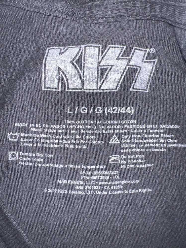 KISS Band ‘Rock And Roll All Nite’ Concert Tour Shirt Adult Large Official New