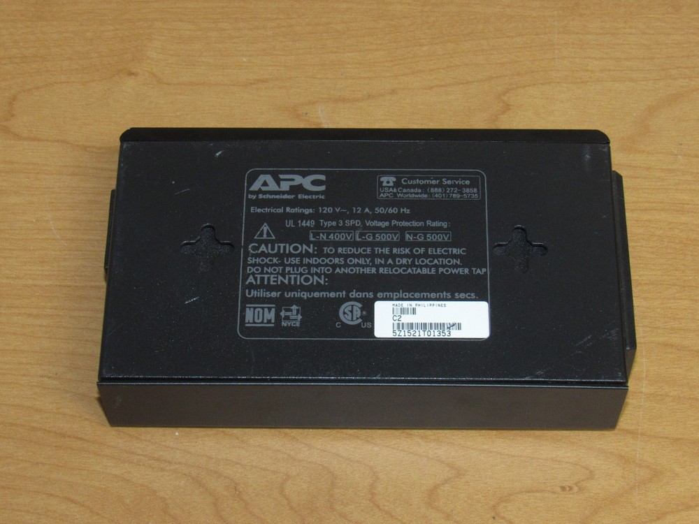 APC C2 2-Outlet Power Filter Surge Protector - Tested Working
