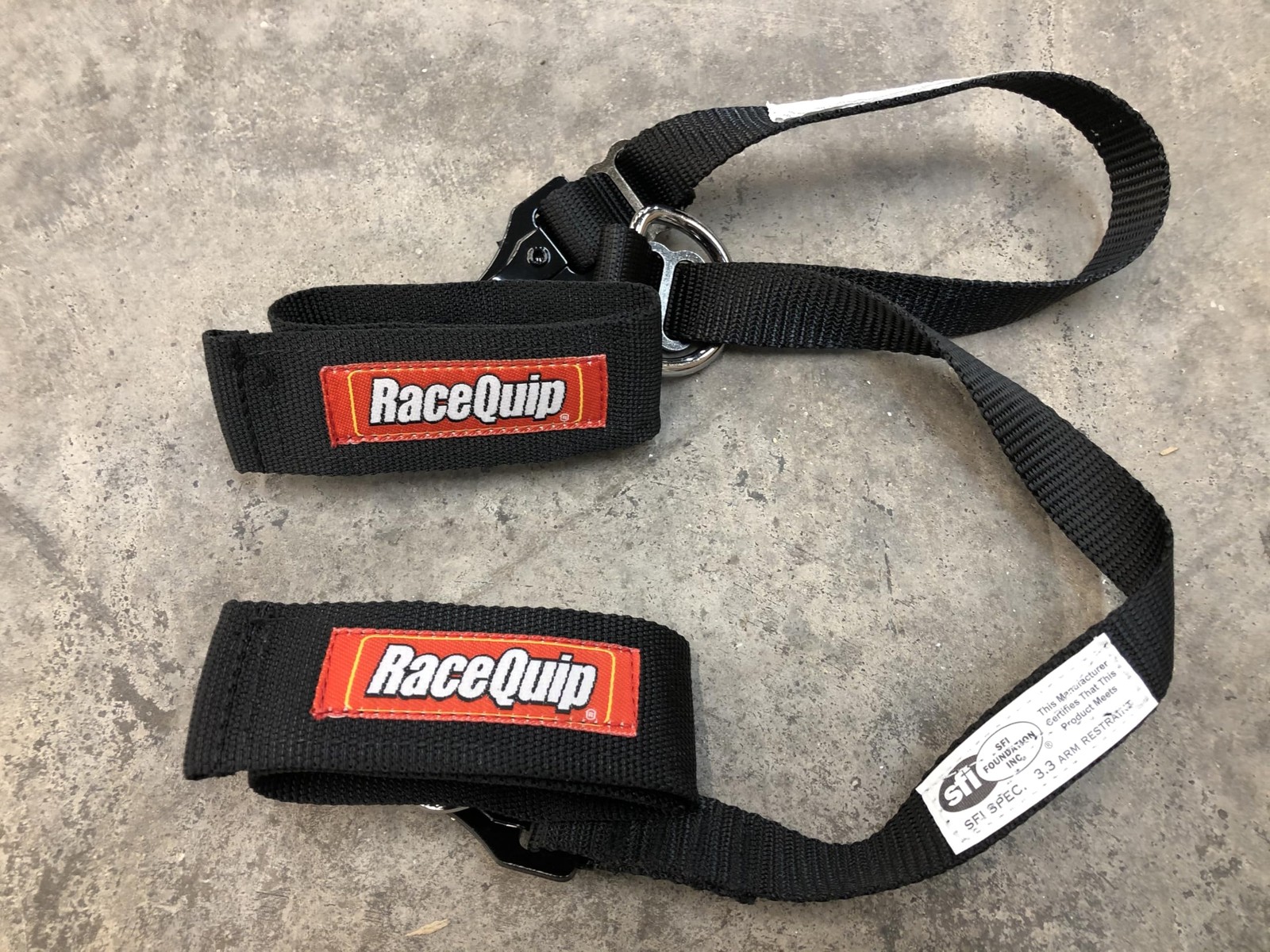 RaceQuip 394003 SFI-Approved Youth Arm Restraints w/ Closure, Black, Pair