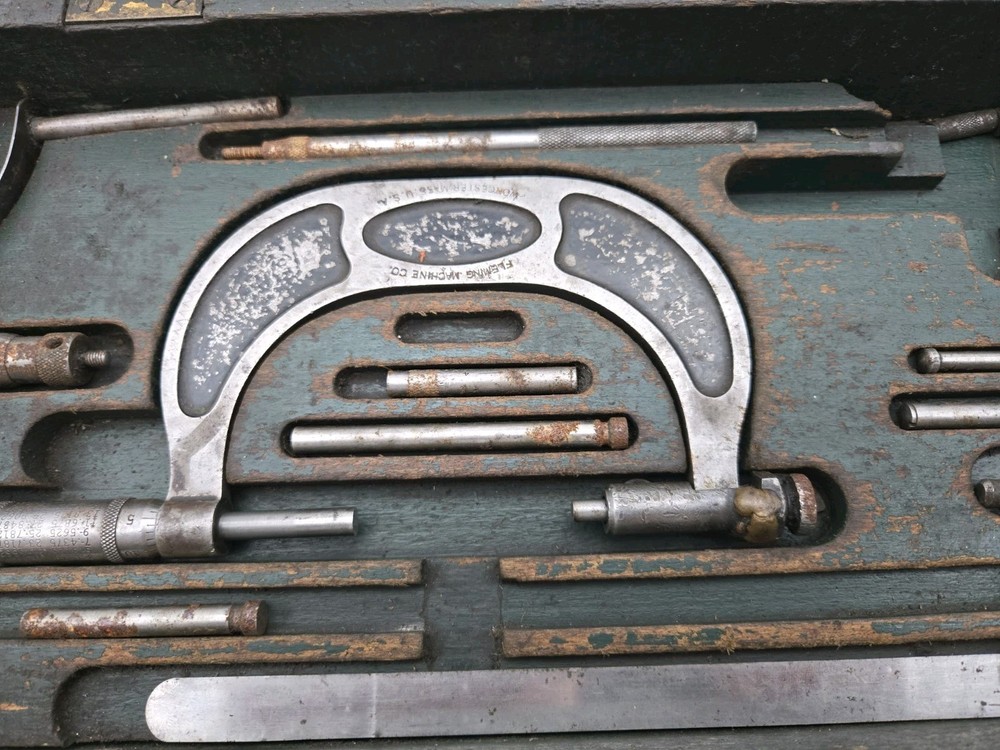 Fleming Mfg Micrometer Set In Box Plus
