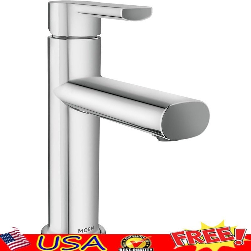 Single Handle Bathroom Faucet Temperature Control Chrome Deck Mount Water Saving