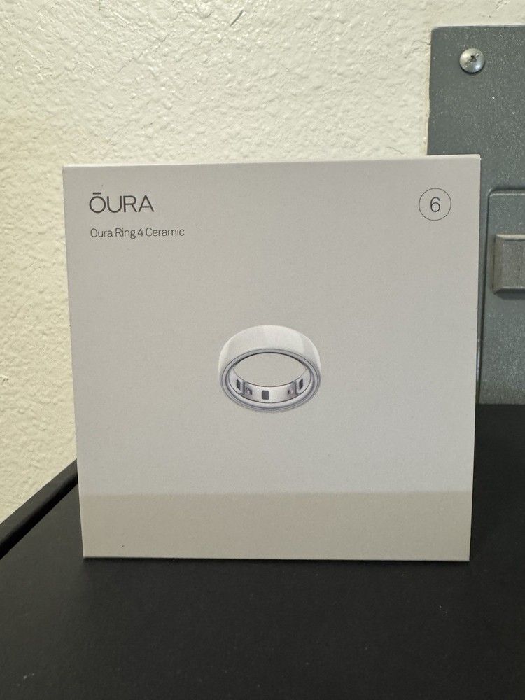 Oura Ring 4 Ceramic  Cloud  Size 6  G3D