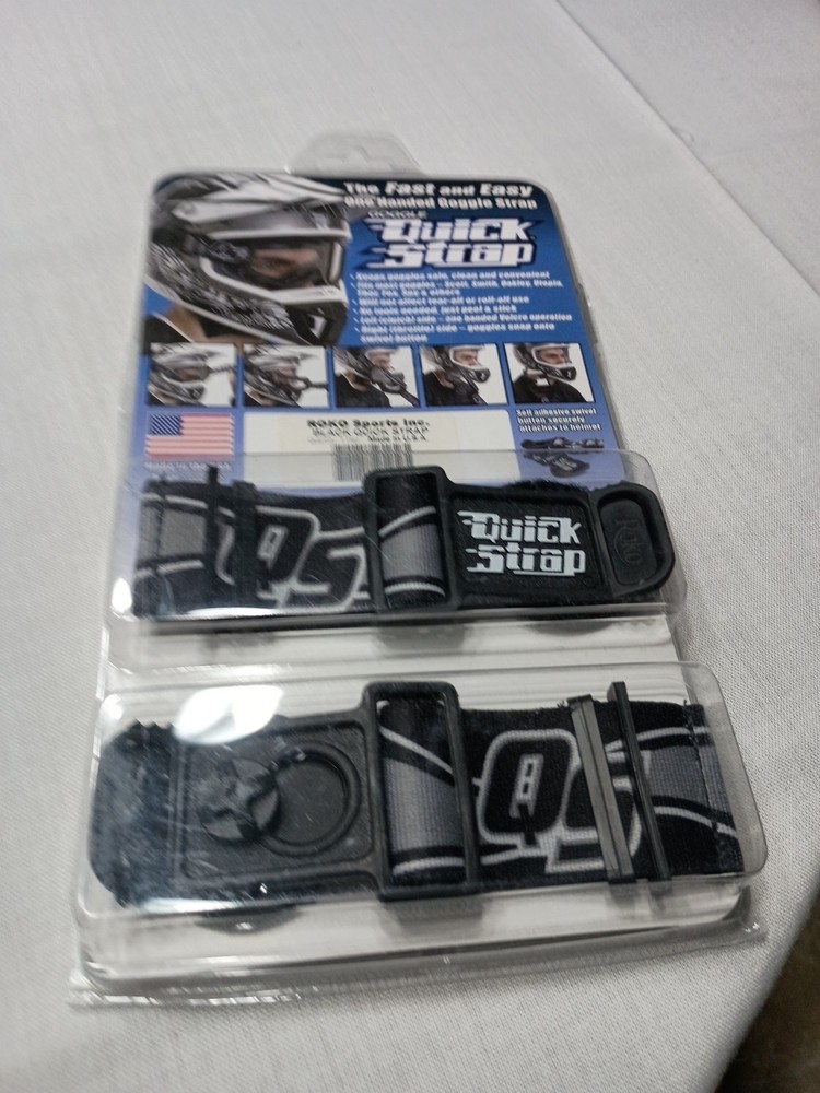 Roko Goggle Quick Strap Black New In Package