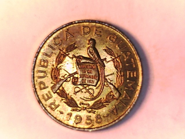 GUATEMALA 1 Centavo Choice about uncirculated