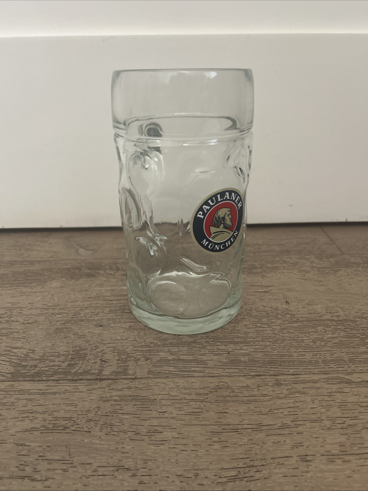 Paulaner Munchen German 1 Liter Glass Beer Stein Mug