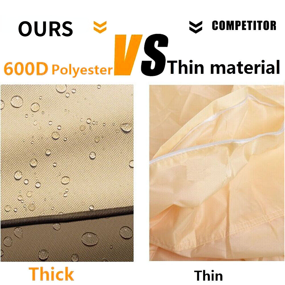 Waterproof Outdoor Barbecue BBQ Gas Grill Cover 600D Heavy Duty 58" 64" 70" 72"