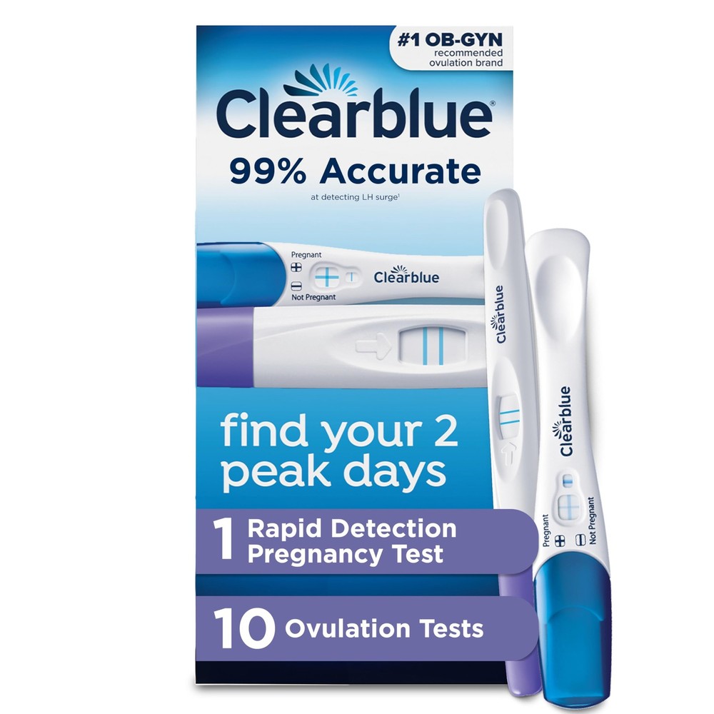 Clearblue Ovulation Complete Starter Kit, 10 Tests and 11 Piece Set