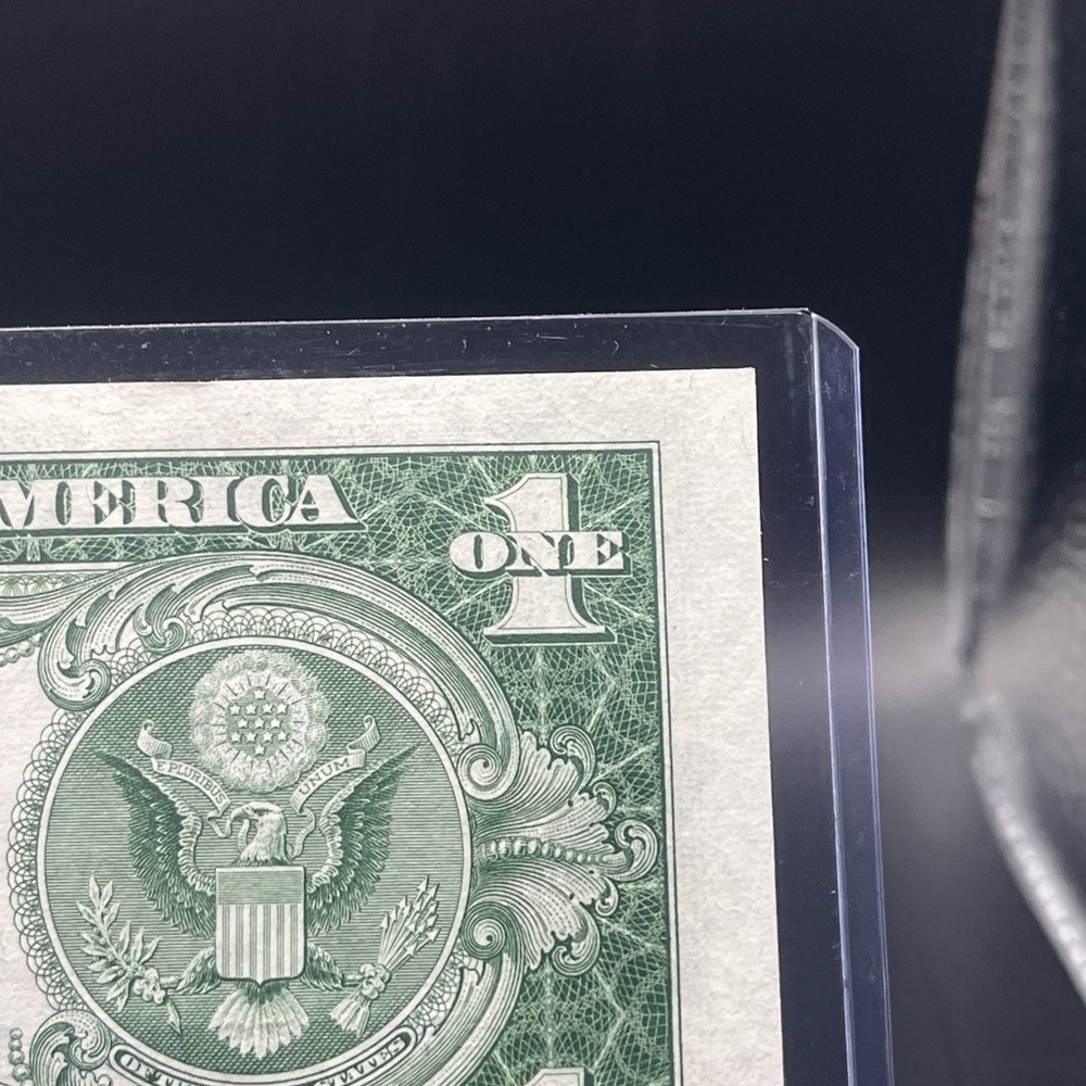 Misaligned ERROR 1935-E $1 One Dollar Silver Certificate *Crispy*