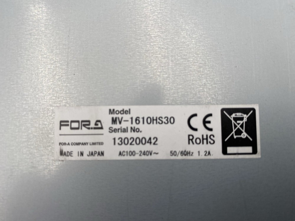 For.A MV-1600HS Multi Viewer MV-1610HS30