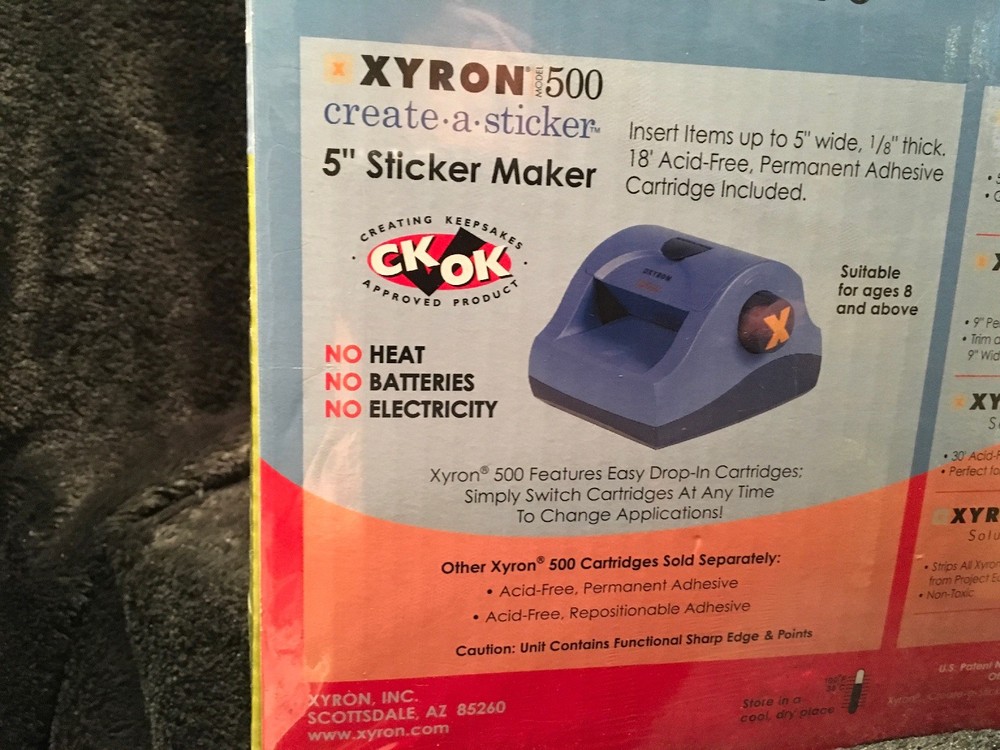 Xyron Model 500 Create A Sticker Value Pack. Sticker Machine & Extras