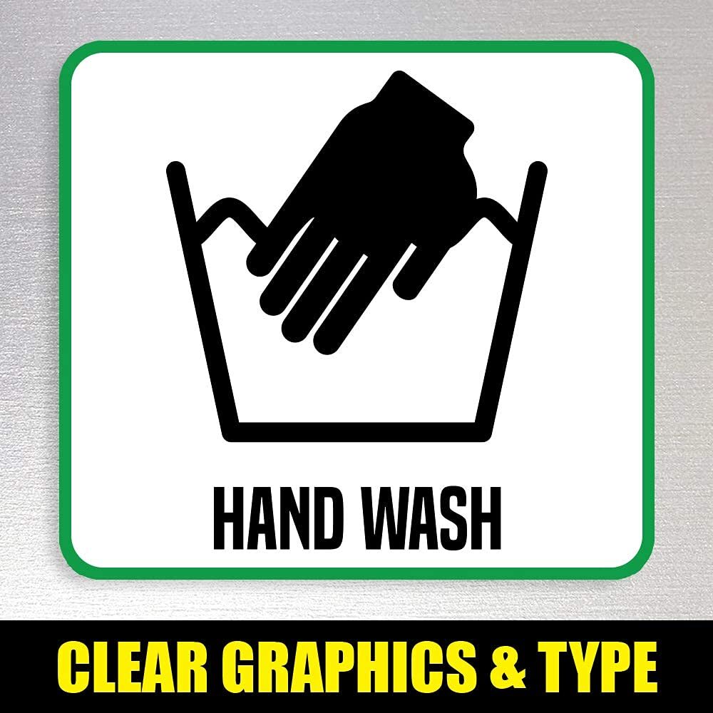 Laundry Symbols Guide Magnet - Extra Large Easy to Read
