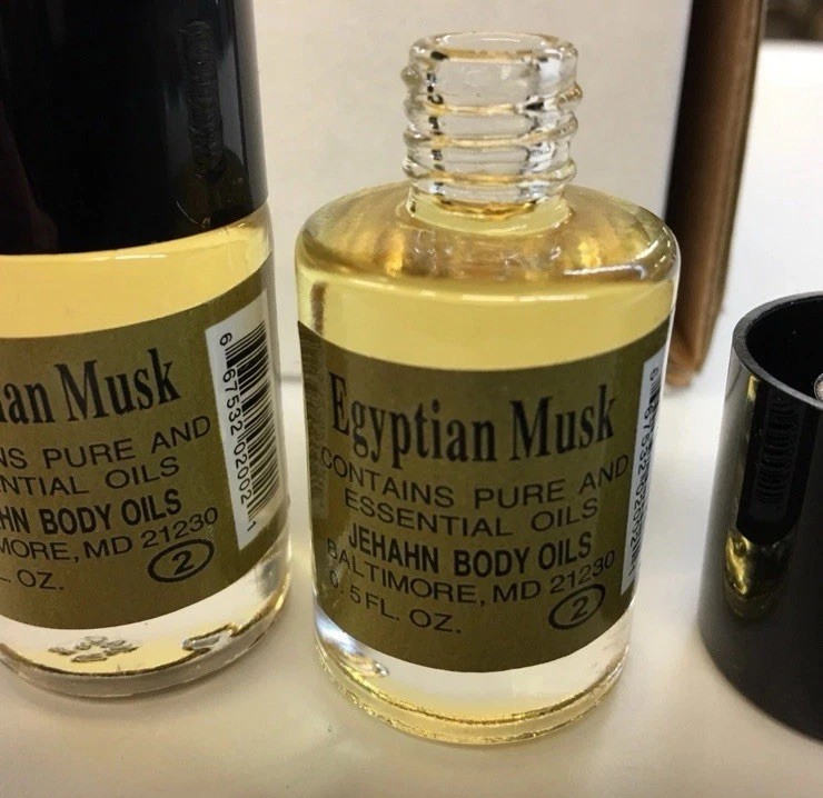 Egyptian Musk Body Oils Yellow 3 x 1/2 oz Bottles New