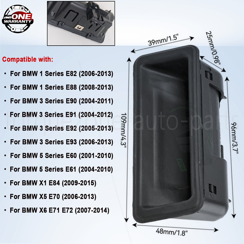 FOR BMW E60 E90 E91 Boot Tailgate Handle Trunk Handle Release Switch 51247118158