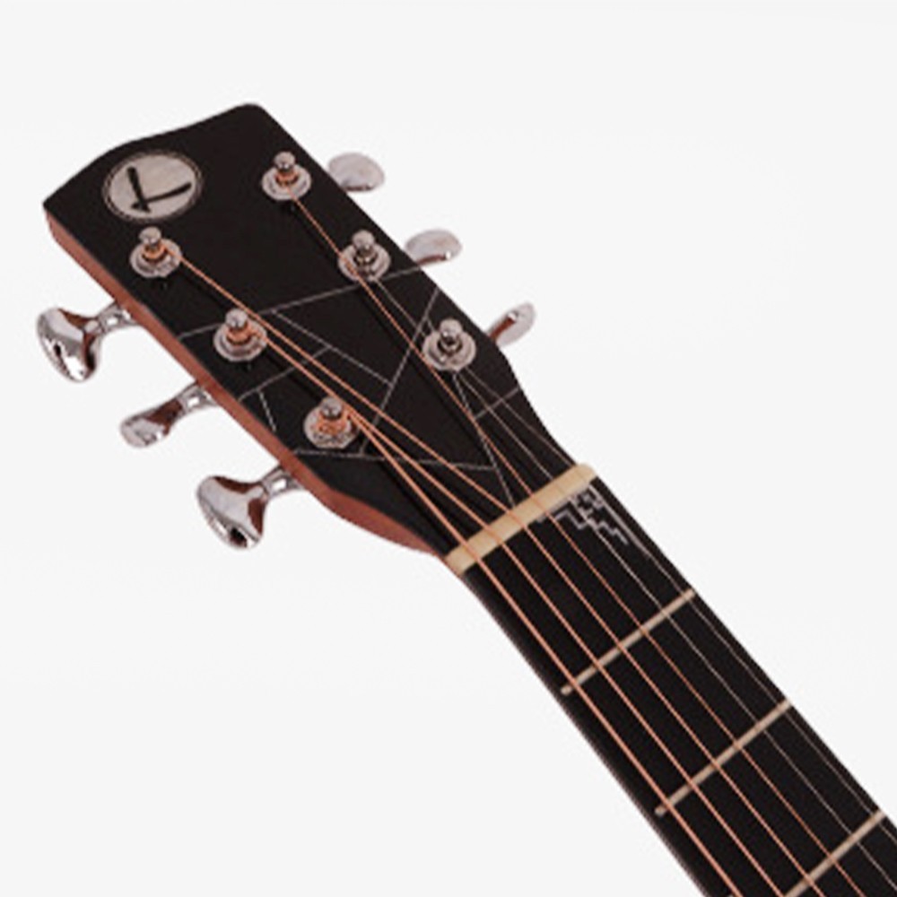 36-inch All-Solid Acoustic Guitar with Solid Spruce Top and Solid Rosewood Back