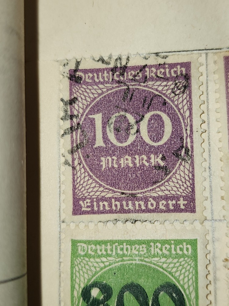 Foreign Germany 100 Mark Stamp Used - #H244