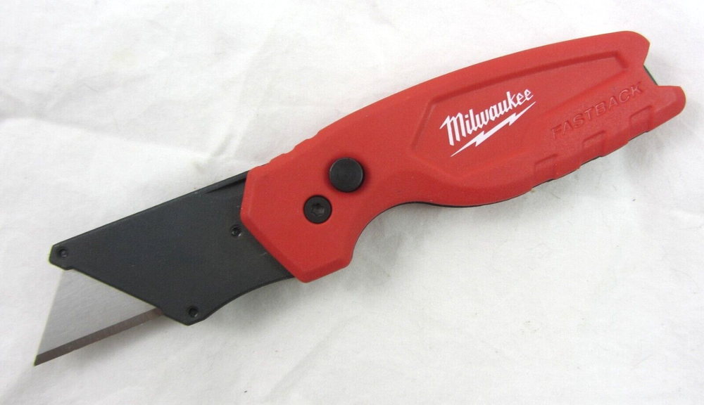 Milwaukee 3 Pack 48-22-1500PA FASTBACK Push Button Compact Folding Utility Knife