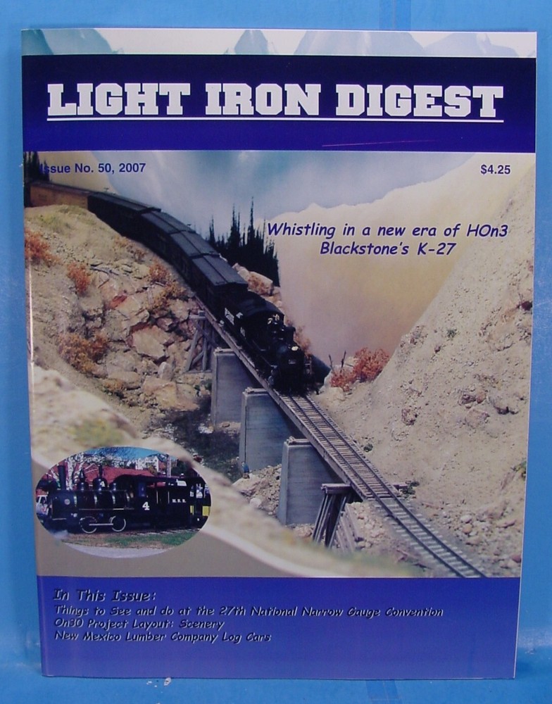 LIGHT IRON DIGEST MAGAZINE ISSUE #50 AUGUST/SEPTEMBER 2007 TOC PICTURED