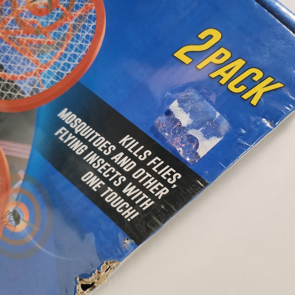 2 PACK! ZAP IT! Mini Electric RECHARGEABLE Bug Zapping Rackets - SEALED NEW
