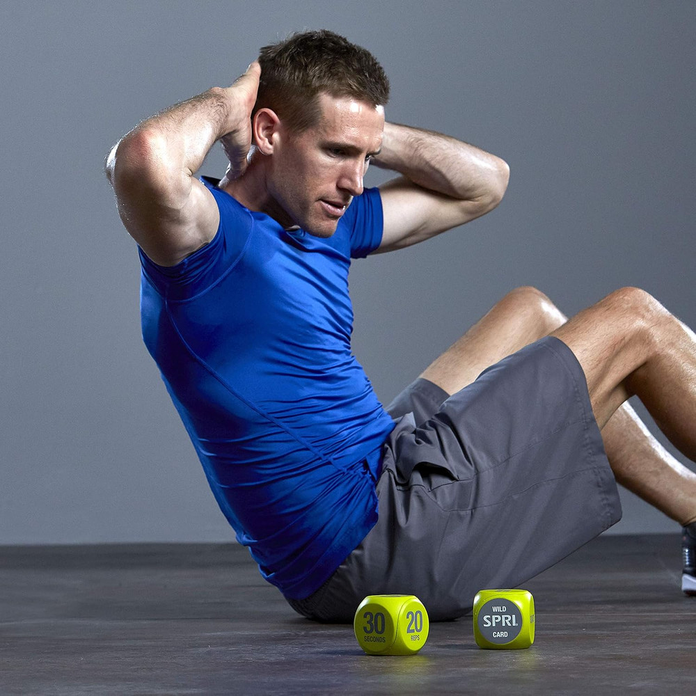 Exercise Dice (6-Sided) - Game for Group Fitness & Exercise Classes - Includes P