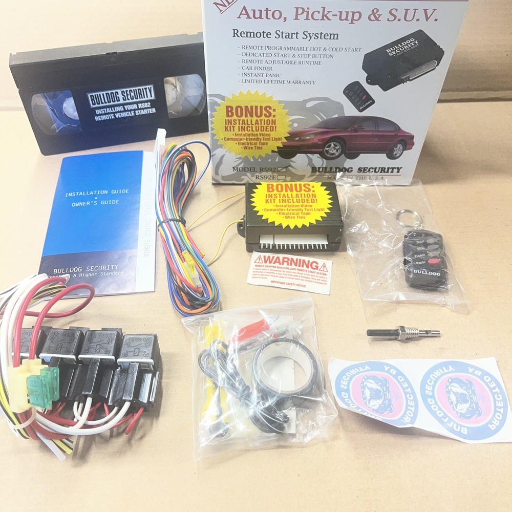 Bulldog security. remote start system kit Model. RS92