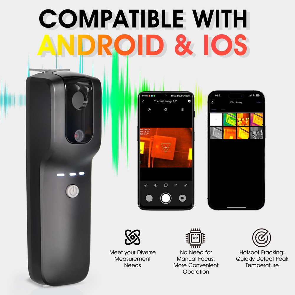 HoldPeak 951 Pro Thermal Imaging Camera with Wireless Connectivity iOS Android