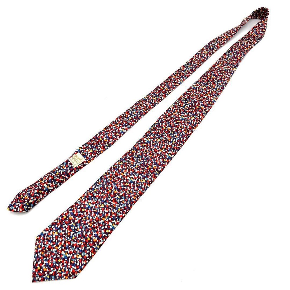 HERMES 100 Silk Tie Multicolor