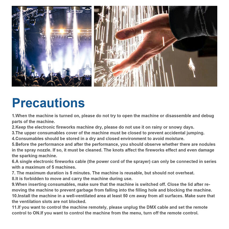 Cold Spark Machine Firework Machine Stage Effect DMX Wedding Party Sparkle 700W