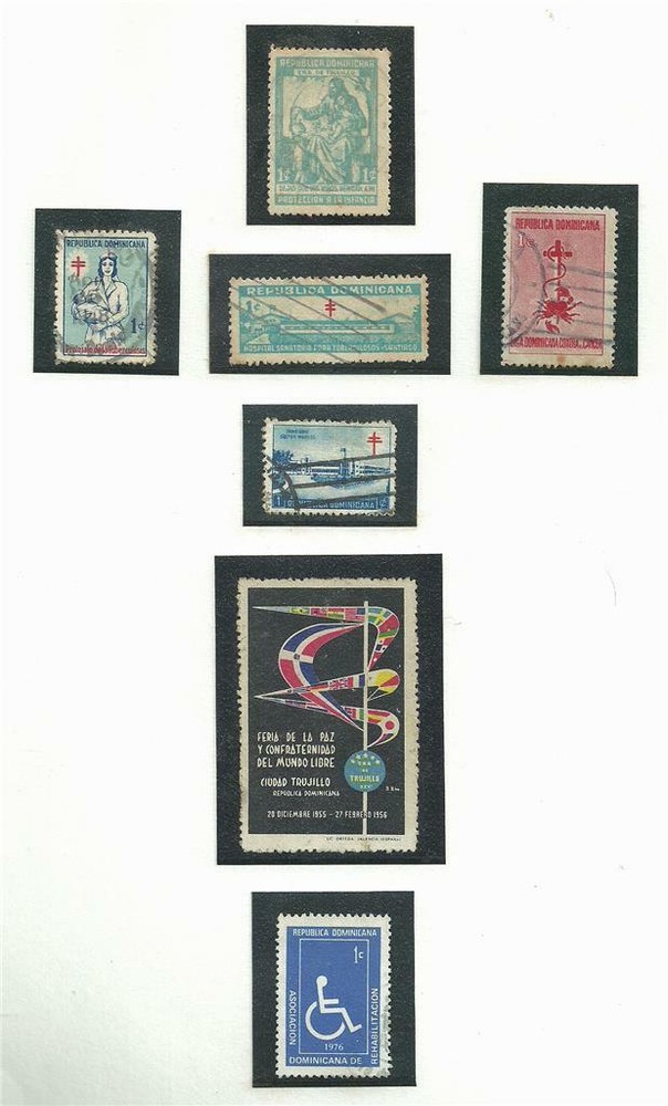 Vintage Domican Republic Poster Stamps